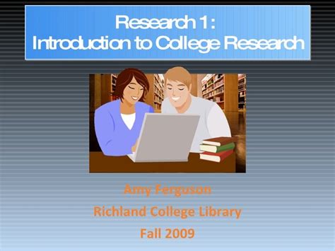 introduction  college research