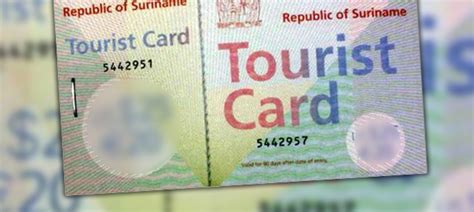 update aanvraag visum  toeristenkaart suriname alleen nog maar  insideflyer