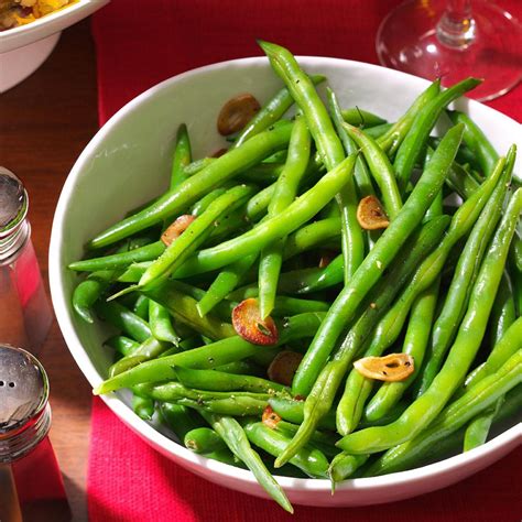 fresh green beans garlic recipe taste  home