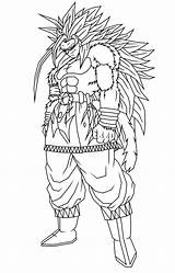 Goku Ssj5 Lineart Theothersmen Deviantart sketch template