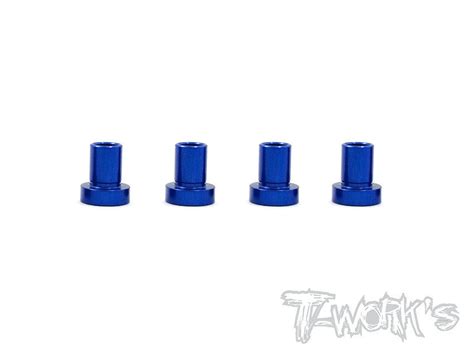 te     alum caster hat bushings   team  rc  works products
