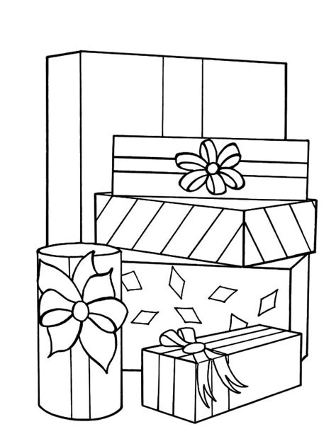 christmas presents coloring coloring pages