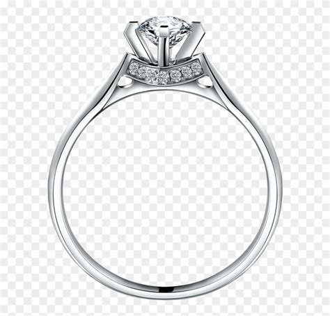 diamond ring template clipart black  white transparent background