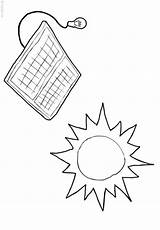 Solare Sonnenenergie Zonne Malvorlage Kleurplaat sketch template