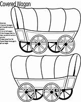 Wagon Covered Coloring Drawing Pages Kids Clipart Ingalls Laura Western Wilder Oregon Cut Trail Conestoga Template Wagons Printable Train Shapes sketch template