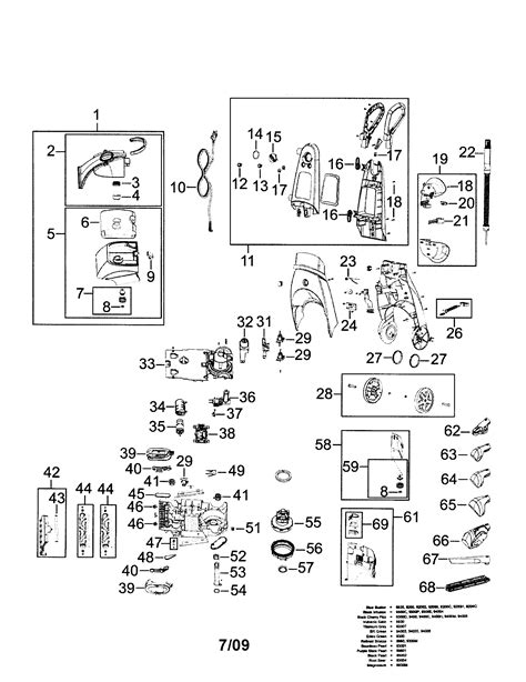 bissell proheat  parts diagram