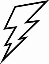 Bolt Lightning Outline Tattoo Stencil Clip Zeus Mycutegraphics Logo sketch template