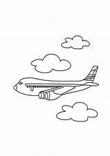 Coloring Pages Airplane Printable Kids Jet Colouring Sheets Jumbo Choose Board sketch template