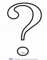 Question Mark Printable Coloring Outline Template Decoration Sign Coolest Printables Clipartmag Clipart sketch template