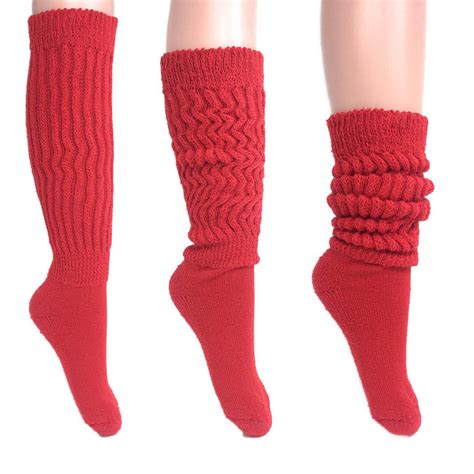 awsamerican  red slouch socks  women cotton socks size     pairs walmartcom
