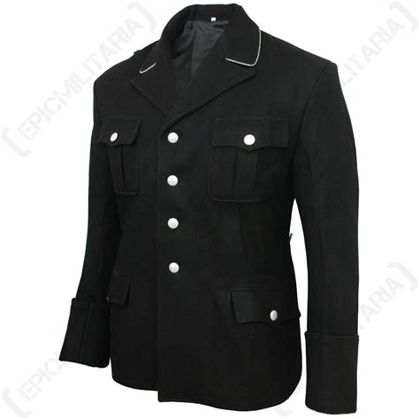 German Army Elite Black M32 Officers Tunic Ww2 Wool Repro Uniform
