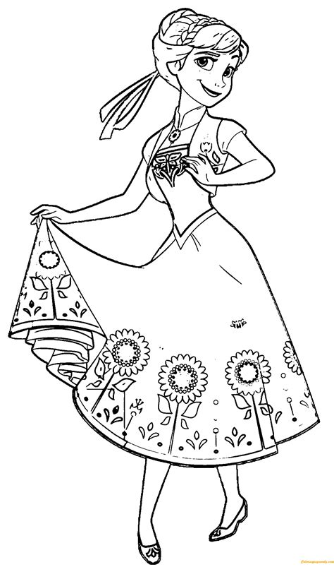 anna coloring page  printable coloring pages