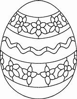 Egg Outline Drawing Easter Eggs Getdrawings Coloring Pages sketch template