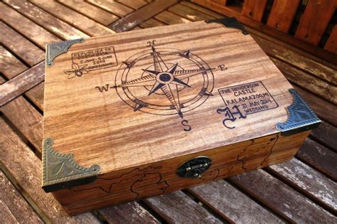 large custom wooden keepsake box anniversary t wedding etsy in