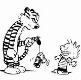 Coloring Pages Hobbes Calvin Getcolorings sketch template