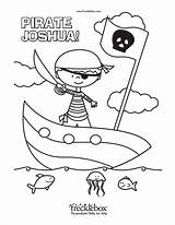 Coloring Pages Name Personalized Child Kids Pirate Sheet Create Color Getcolorings Getdrawings Customized Names Popular Comments sketch template