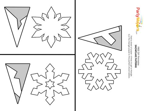 printables paper snowflakes diy paper snowflake patterns paper
