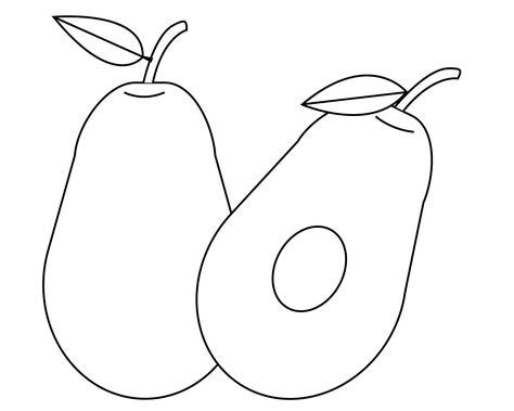printable fruits coloring pages  kids  fruit coloring