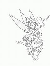 Tinkerbell Periwinkle Tinker Sister Coloringhome sketch template