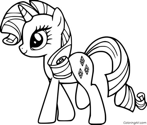 pony coloring pages rarity