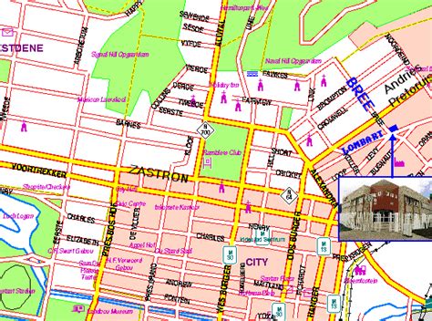 bloemfontein map  bloemfontein satellite image