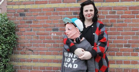 A Mom Got Tired Of Her Teenage Sons Not Cuddling So She Knit A New Son