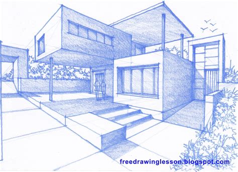 perspective drawing  sketching zeichnen uebungen architektur