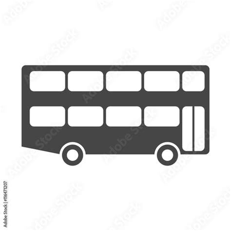 bus icon vector logo illustration stock vector adobe stock