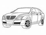 Coloring Pages Cars Cartoon Kids Rover Royce Rolls Car Colorkid Printable Template sketch template