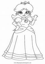 Daisy Mario Coloring Pages Princess Peach Super Colouring Popular Library Clipart Comments sketch template