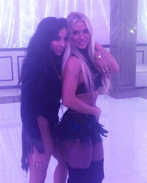 [pics] britney spears and tinashe collaborating see them on ‘slumber party set hollywood life
