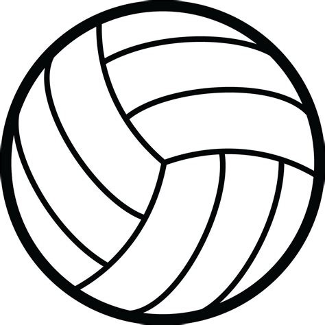 printable volleyball stencil