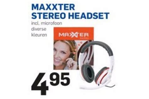 maxxter stereo headset nu voor  bestenl