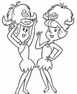 Wilma Betty Flintstone Flintstones Tudodesenhos Popular sketch template