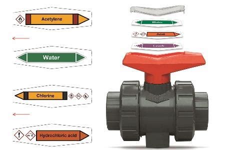 ball valve labels improve safety  efficiency