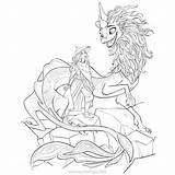 Raya Dragon Coloring Last Pages Disney Drawing Friends Choose Board Drawings sketch template