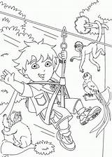 Coloring Go Diego Pages Printable Kids Library Insertion Codes Popular sketch template