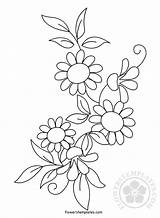 Embroidery Flowerstemplates sketch template
