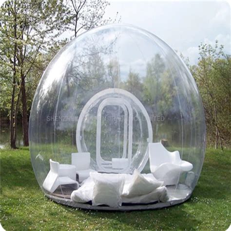 pc inflatable bubble tent outdoor camping tent clear inflatable lawn