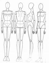 Template Drawing Fashion Figure Sketch Mannequin Templates Body Figures Back Models Front Sketches Anatomy Model Human Illustration Croquis Google Drawings sketch template