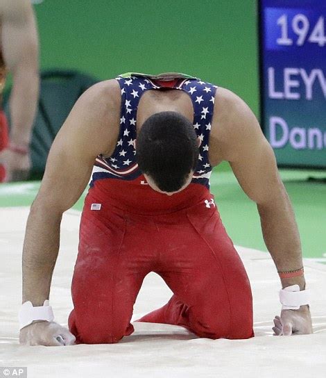 devastation for team usa as gymnast danell leyva falls off the high bar