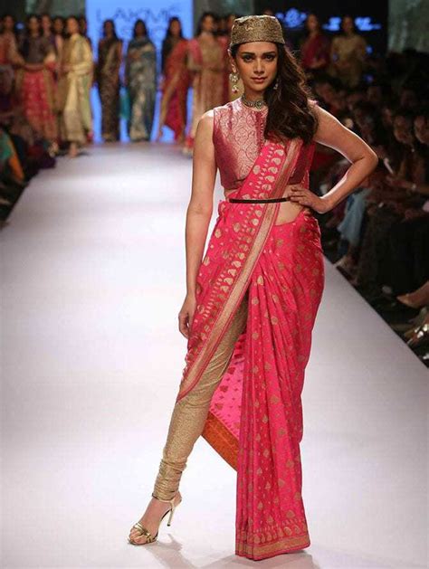 glamorous ways  wear pant style sarees     fashion diva