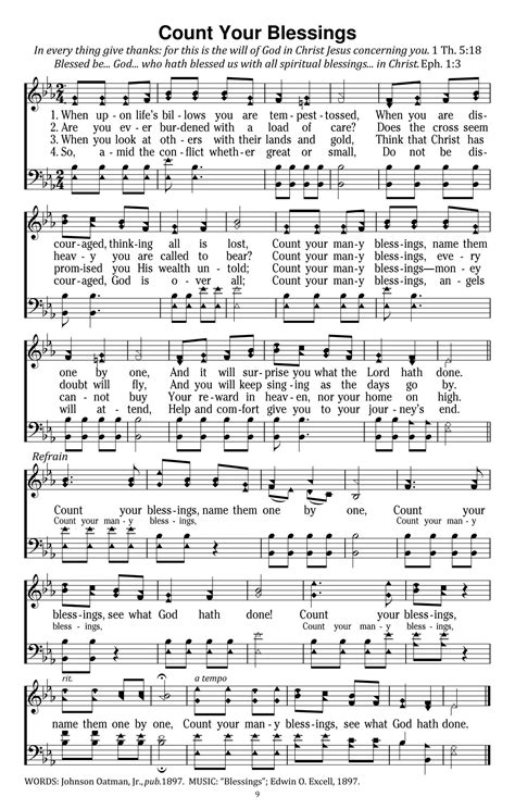 count  blessings hymnal