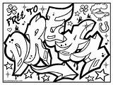 Coloring Pages Adults Graffiti Getdrawings sketch template