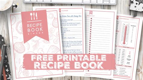 recipe book template