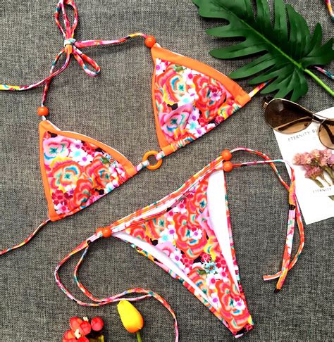 Fitwear Brazilian Bikini Set Women Swimwear 2 Pieces Suit Printed