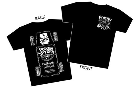 poison spyder customs black label  shirt men medium    psc   walmartcom