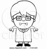 Scientist Angry Clipart Boy Cartoon Girl Thoman Cory Outlined Coloring Vector 2021 sketch template