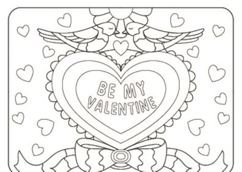 printable happy valentines day coloring coloring home