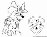 Tracker Patrol Paw Kleurplaat Patrulla Canina Cachorros Nietos Omnilabo Kleurplaten Knutselen Downloaden sketch template